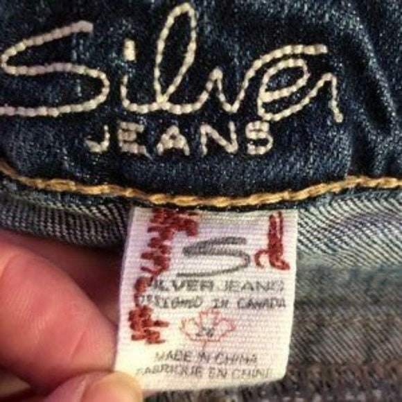 Silver sz 26 Santorini Destroyed Denim Jeans - Picture 5 of 9